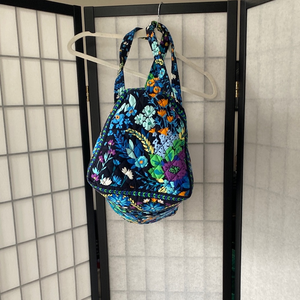 Vera Bradley Midnight Blues Travel Duffel Tote Bag - Picture 3 of 11